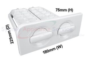 WESTINGHOUSE FRIDGES & FREEZERS ICE TWIST TRAY ASSY - 8588119567010