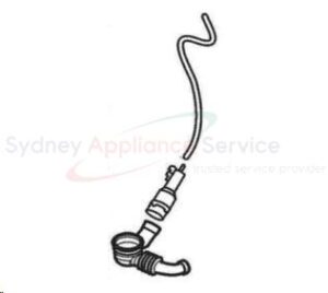 AEG WASHING MACHINE HOSE INTERNAL DRAIN ASSEMBLY - 1477654204