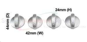 WESTINGHOUSE KNOB SET STAINLESS - 19008096