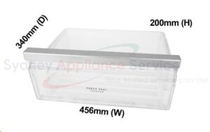 WESTINGHOUSE CRISPER DRAWER ASSEMBLY RIGHT HAND - 140047692110