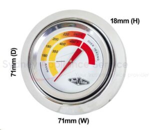 BEEF EATER BBQ GAUGE TEMPERATURE THERMOMETER ROUND SUIT HOOD SIGNATURE - 4055857637
