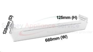 WESTINGHOUSE FRIDGES & FREEZERS BIN DOOR FC BOTTLE TF80 EL BOTTOM REF DOOR - A00807502