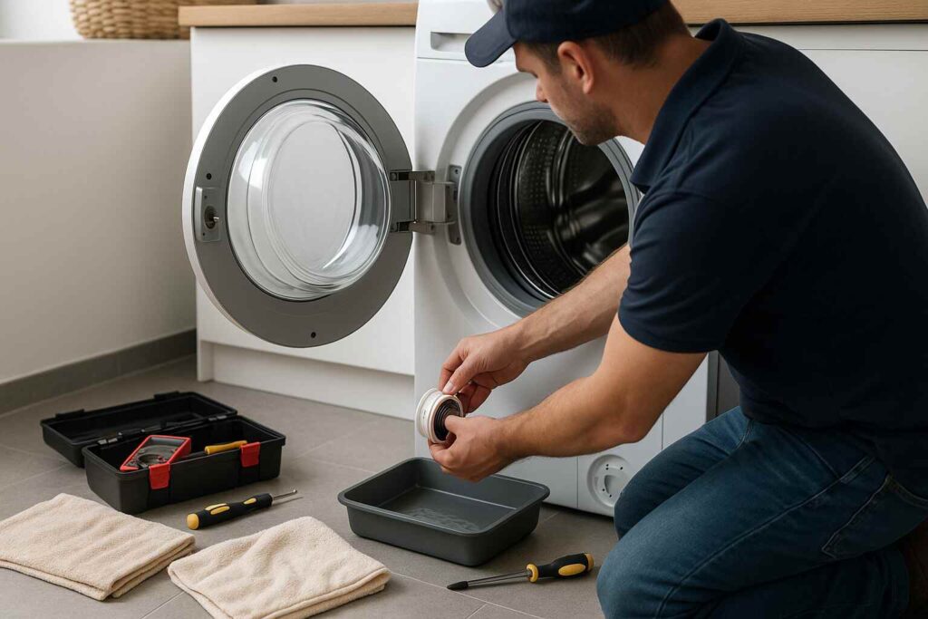 fix a laundry machine with genuine appliance parts
