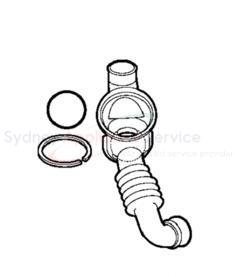 WASHING MACHINE SIMPSON FL WASHER OUTLET DISCHARGE HOSE-GENUINE - 1320721-04/4