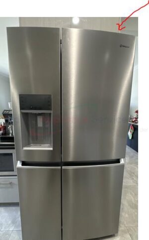 SPARE FRIDGE DOOR, RIGHT, GLASS, STAINLESS STEEL LIGHT - 140235214065