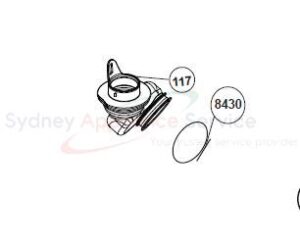 BEKO WASHING MACHINE TUB INLET HOSE - 1403840100