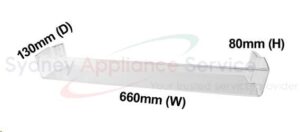 BIN, DOOR, FC SHALLOW 80 EL - 140008070025
